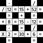 Math Crossword Puzzle icône