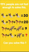 Genius Maths Puzzle Plakat