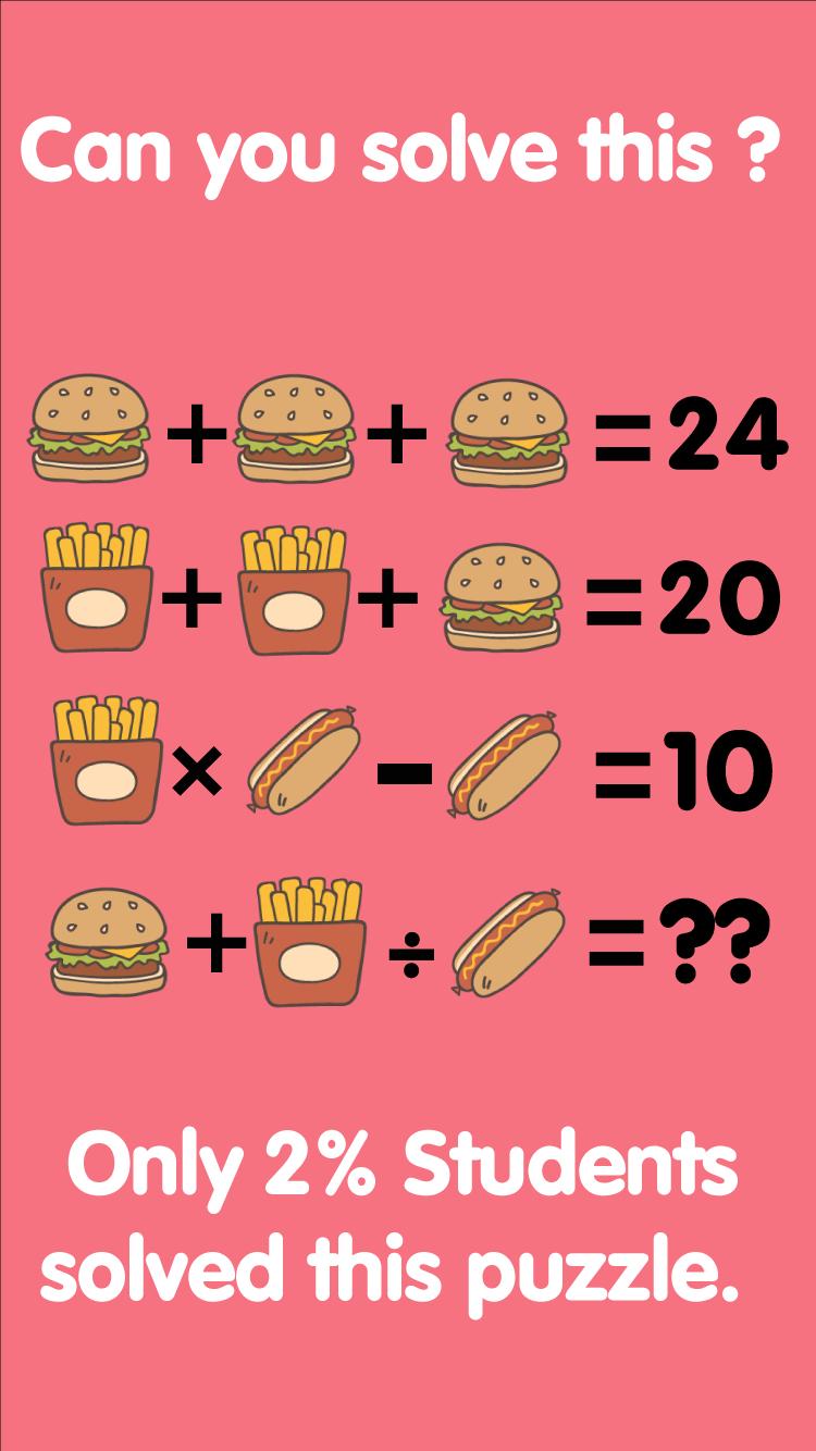 Food Puzzle  Number And Math Puzzle - BrainFans