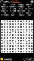 Number Search Puzzle : Game Of Numbers Affiche