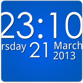 Simple Digital Clock Widget icono