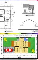 plan de maison type 45 Affiche