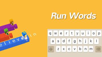 Run Words Poster