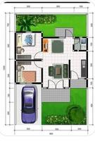 type 21 house plan design পোস্টার