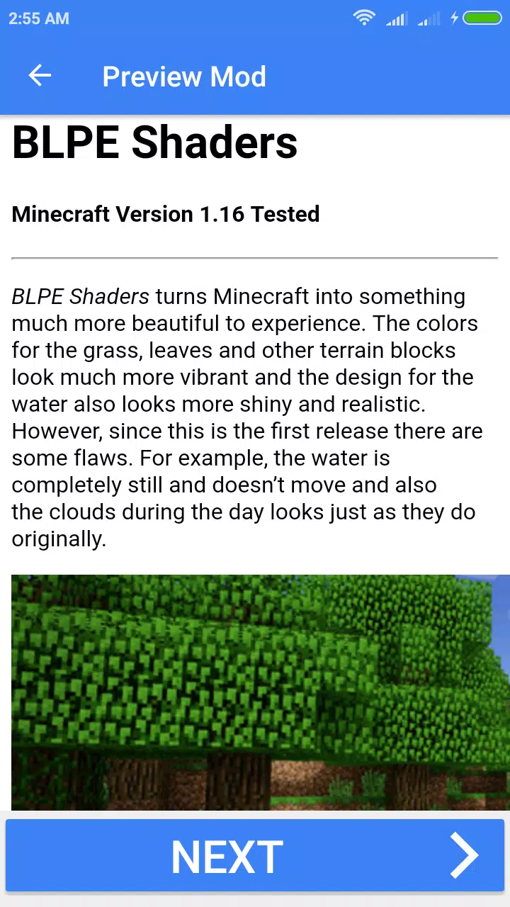 BLPE Shaders for Minecraft PE — Shaders Mods