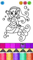 Mermaid Games: Coloring Pages पोस्टर