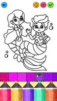 Mermaid Games: Coloring Pages स्क्रीनशॉट 3