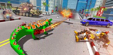 Crocodile Robot Car Transform Robot Games