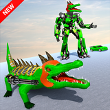 Crocodile Robot Car Transform Robot Games icono