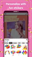 Birthday Photo Frame Editor ảnh chụp màn hình 2