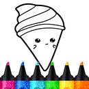 Sách tô màu Kawaii lấp lánh APK
