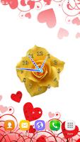 Rose Flower Clock постер