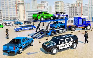 US Police Car Transport Games capture d'écran 1