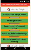 Eyes- Health, Foods and Precautions-poster