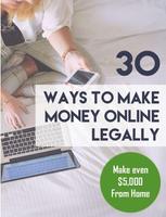 30 Ways to Make Money Online Legally From Home Affiche