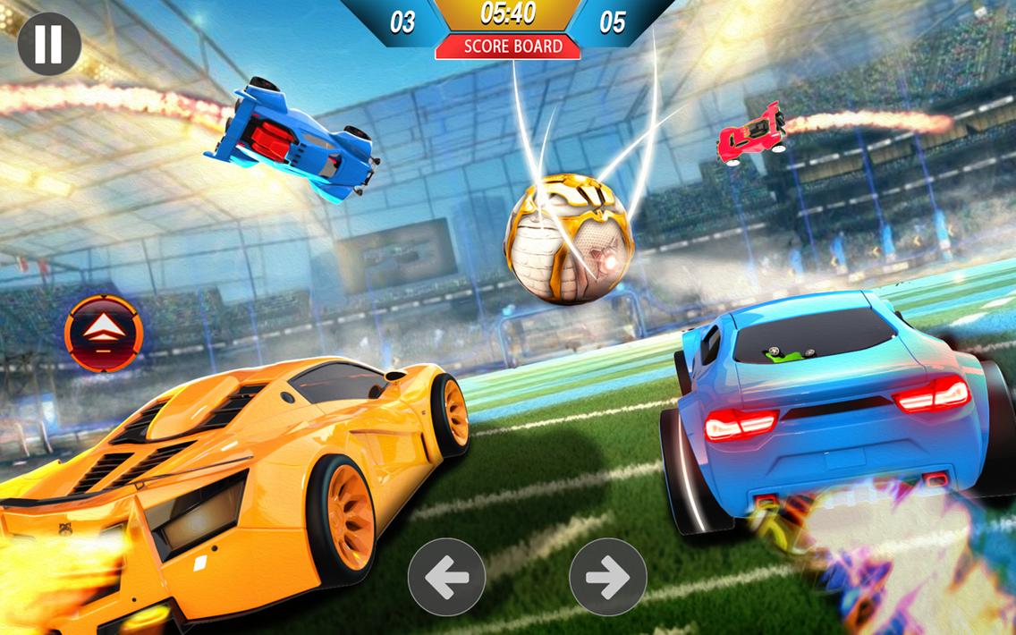 Rocket Car Ball League 3D Car Soccer Game pour Android Téléchargez