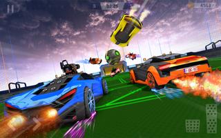 Rocket Car Ball Soccer Game-poster