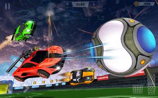 Rocket Car Ball Soccer Game captura de pantalla 1