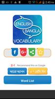 Vocabulary English to Bengali Plakat