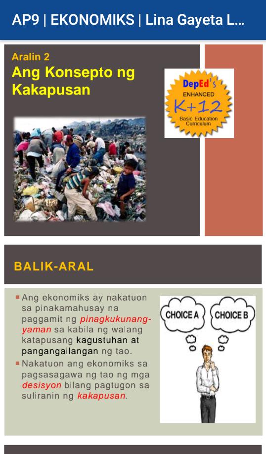 Araling Panlipunan 9 Ekonomiks For Android APK Download