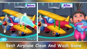 Airplane Cleaning and Manger Affiche