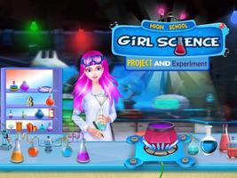 High School Girls Science Project And Experiments Affiche
