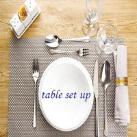 table set up poster