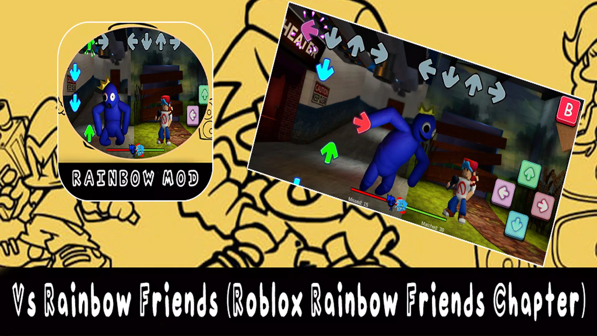 Play FNF vs Rainbow Friends for free without downloads