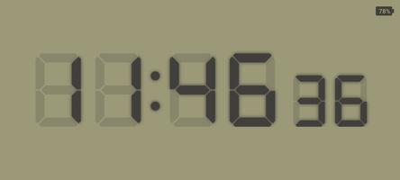 Custom Digital Clock تصوير الشاشة 1