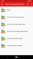 How To Freeze Fruit And Vegetables screenshot 1