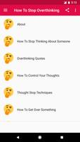 1 Schermata How To Stop Overthinking