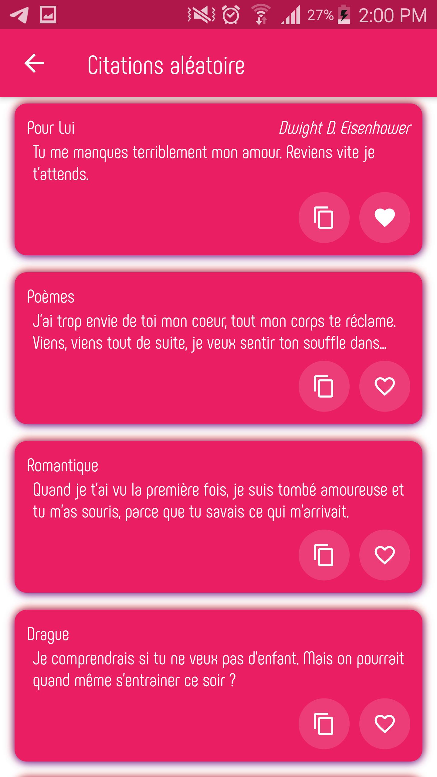Citations Sms D Amour For Android Apk Download