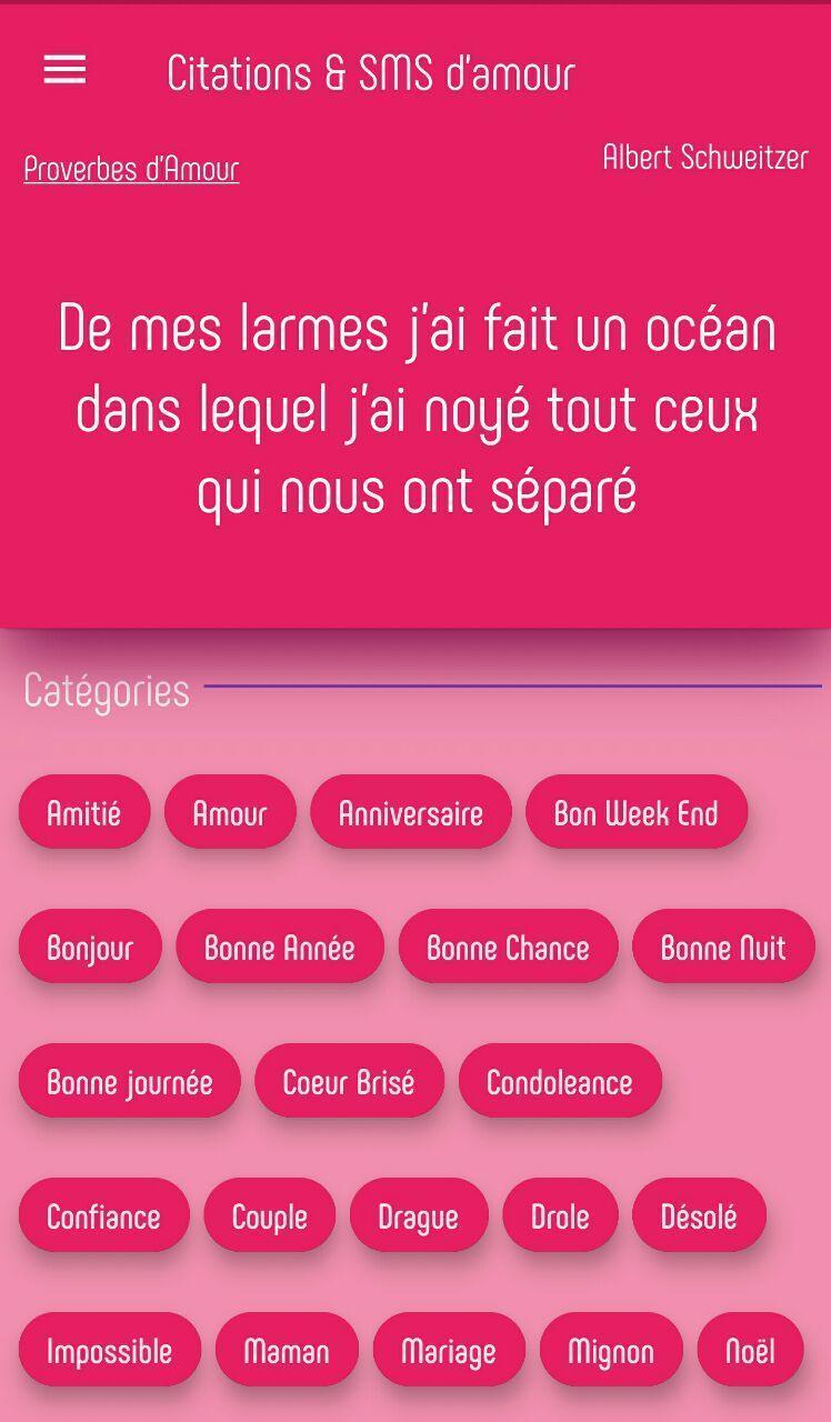 Citations Sms D Amour For Android Apk Download