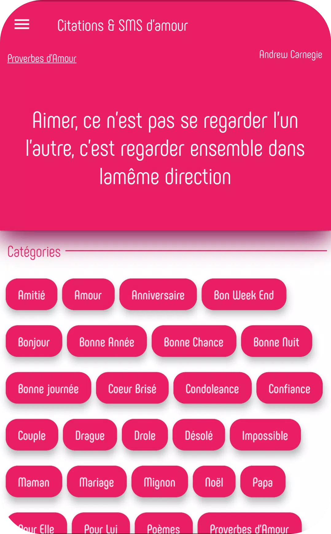 Citations Sms D Amour For Android Apk Download