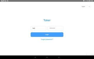 Taker Dashboard imagem de tela 1