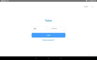 Taker Dashboard screenshot 1
