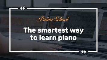 Poster Piano School — Learn piano