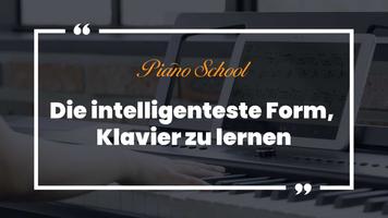 Piano School — Klavier lernen Plakat