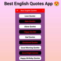 English Quotes Affiche