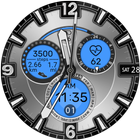 Black Silver Watch আইকন