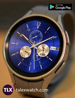 Blue Glossy Watch Face পোস্টার