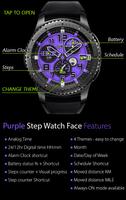 Purple Step Watch Face screenshot 1