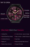 Silky Night Watch Face syot layar 1