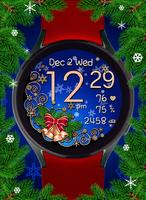 Snow Christmas Golden Watch poster
