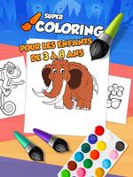 Super - Coloriages pour enfants : Animaux ! Affiche