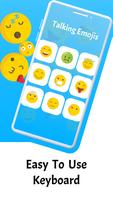 لوحة المفاتيح Talking Emojis الملصق