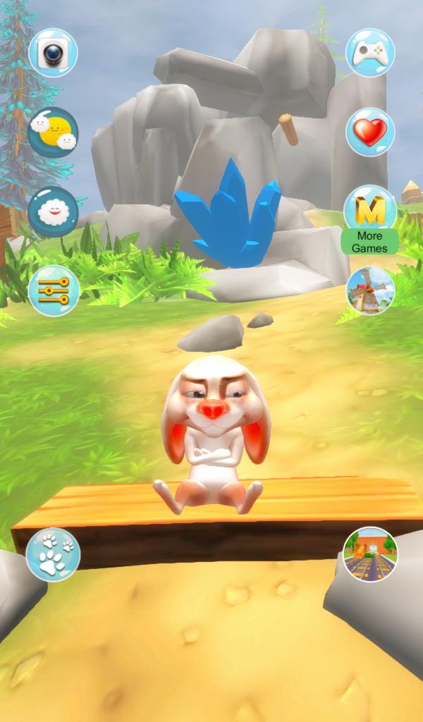 My Talking Rabbit For Android Apk Download - rabbit simulator new roblox cute and funny animals