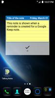 برنامه‌نما Spoken alarms for Google Keep عکس از صفحه