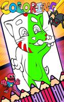 Talking Juan Scary coloring Plakat