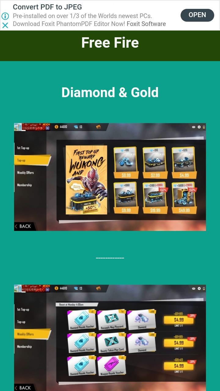 Hack De Free Fire Diamantes Apk For Newbie